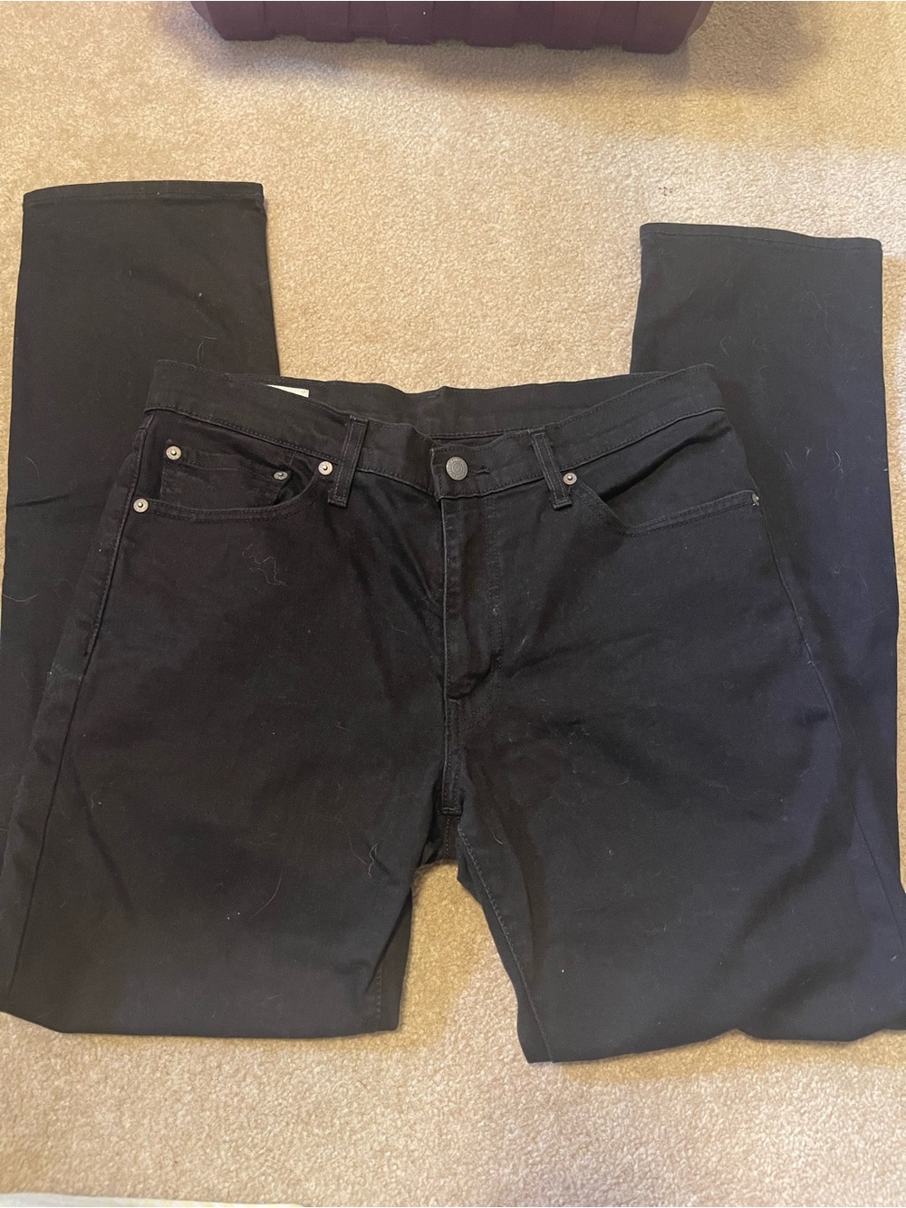 Levi's red tag Black Straight-Leg Jeans
